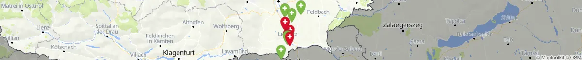 Map view for Pharmacies emergency services nearby Ragnitz (Leibnitz, Steiermark)